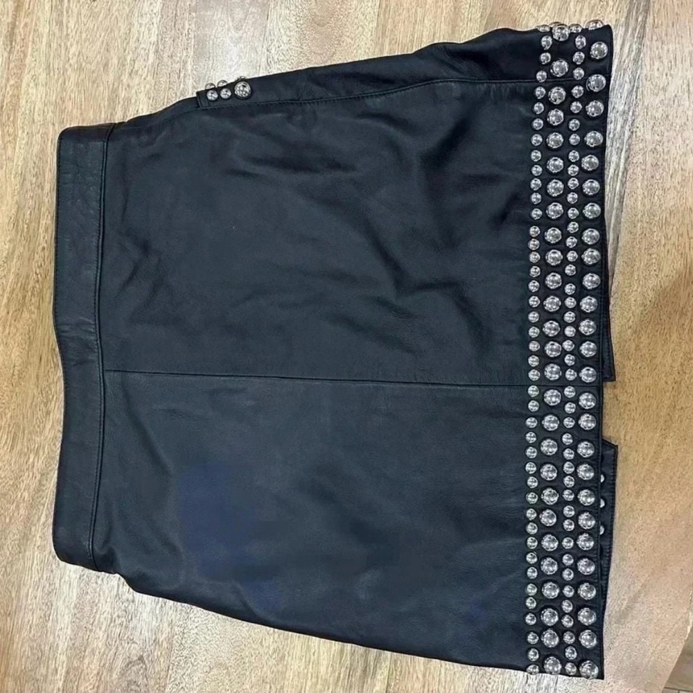 Free People x Understated Leather Wrap Mini Skirt - Picture 2 of 6